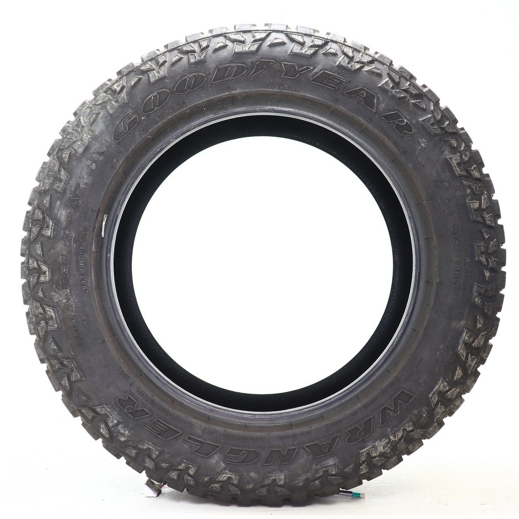 Set of (4) Used 275/60R20 Goodyear Wrangler Ultra Terrain AT 115S – 9.5-11/32