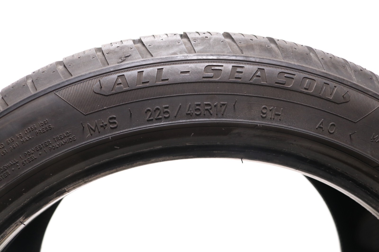 Used 225/45R17 Goodyear Eagle Sport AO – 91H – 8.5/32