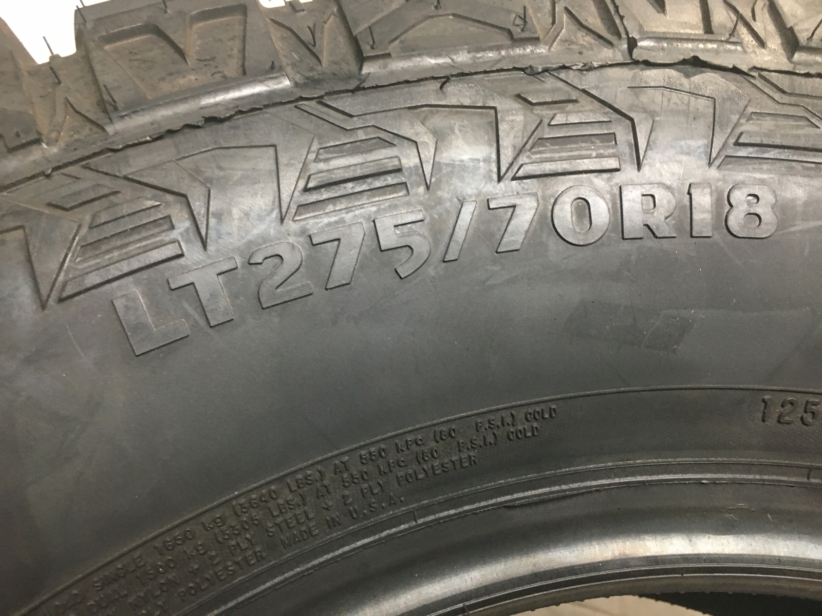 Mud Claw Radial M/T Load E OWL LT275/70R18 275 70 18 New Tire