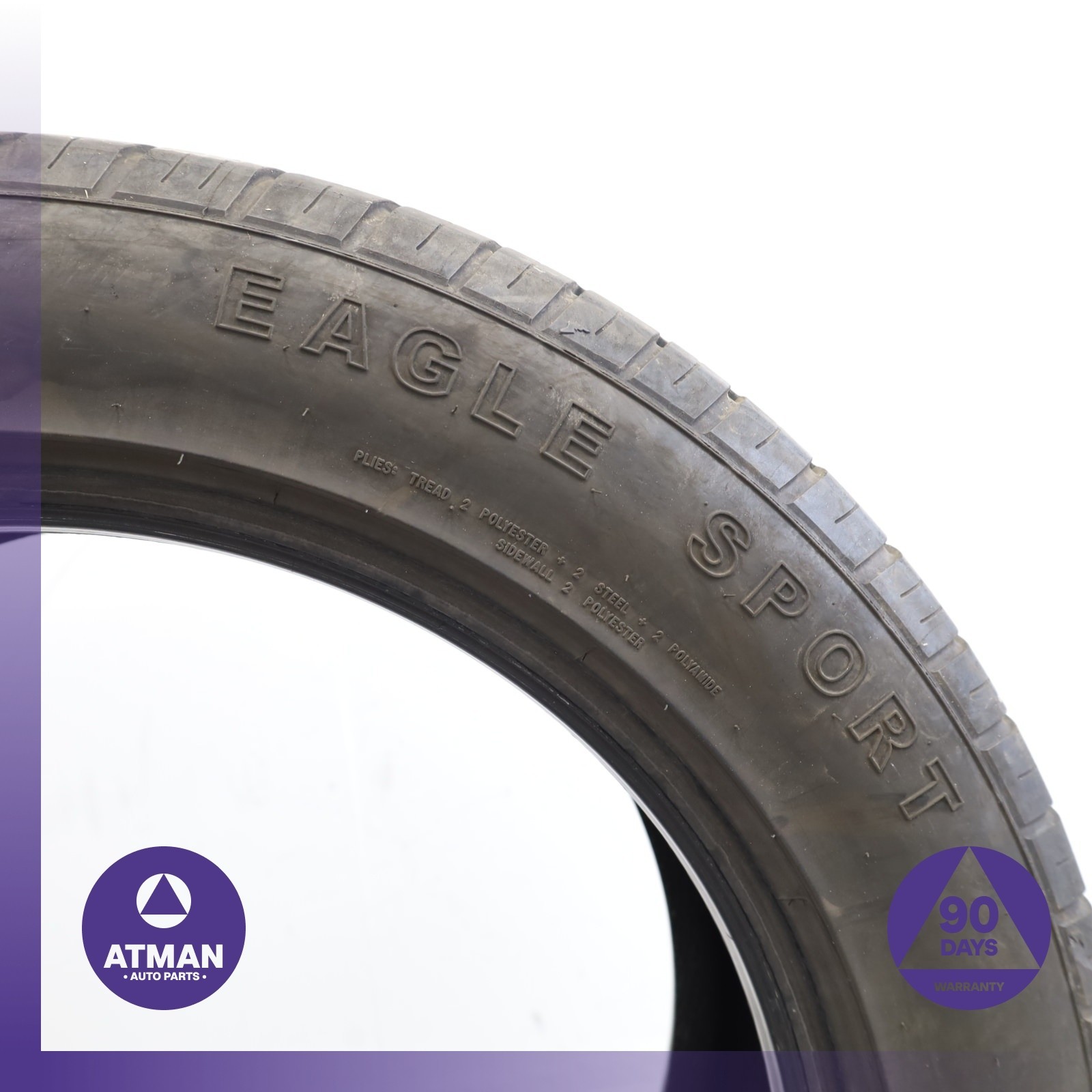 255/50R19 Goodyear Eagle Sport All Season 255 50 19′ 107V DOT 3222 Tire
