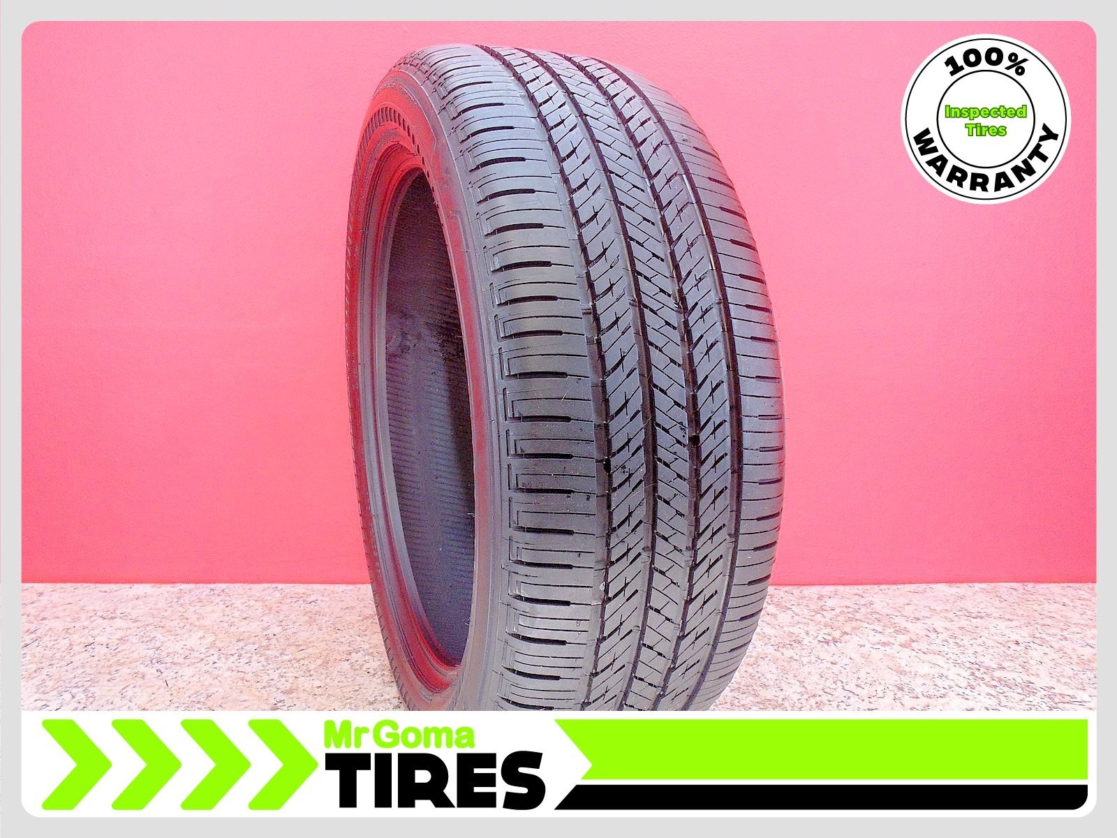1 BRIDGESTONE ALENZA A/S 02 RSC RFT 235/50R20 USED TIRE 8.9/32 TREAD RUN FLAT