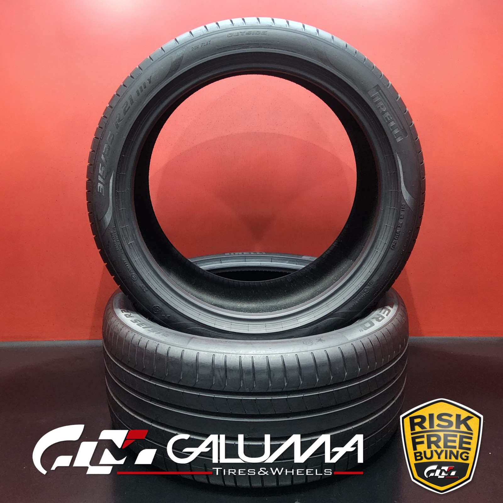 Set of 2 Tires Pirelli P Zero PZ4 Run Flat XL 315/35R21 315/35/21 3153521 #91288