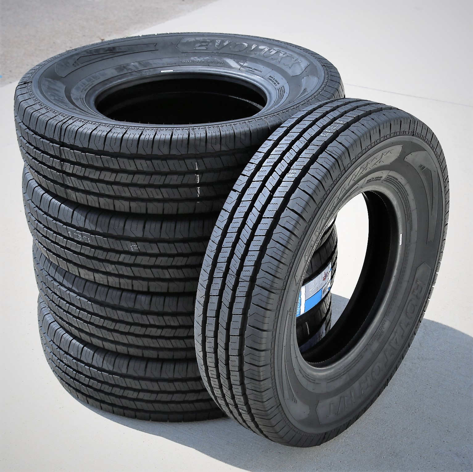 2 Tires Evoluxx Rotator H/T 195/75R16 Load D 8 Ply Van Commercial