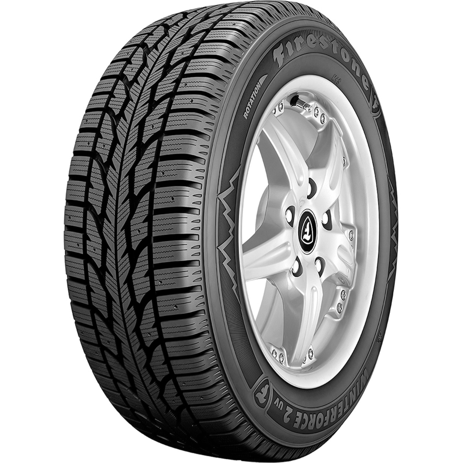 One Tire Firestone Winterforce 2 UV 235/65R17 104S Winter Snow