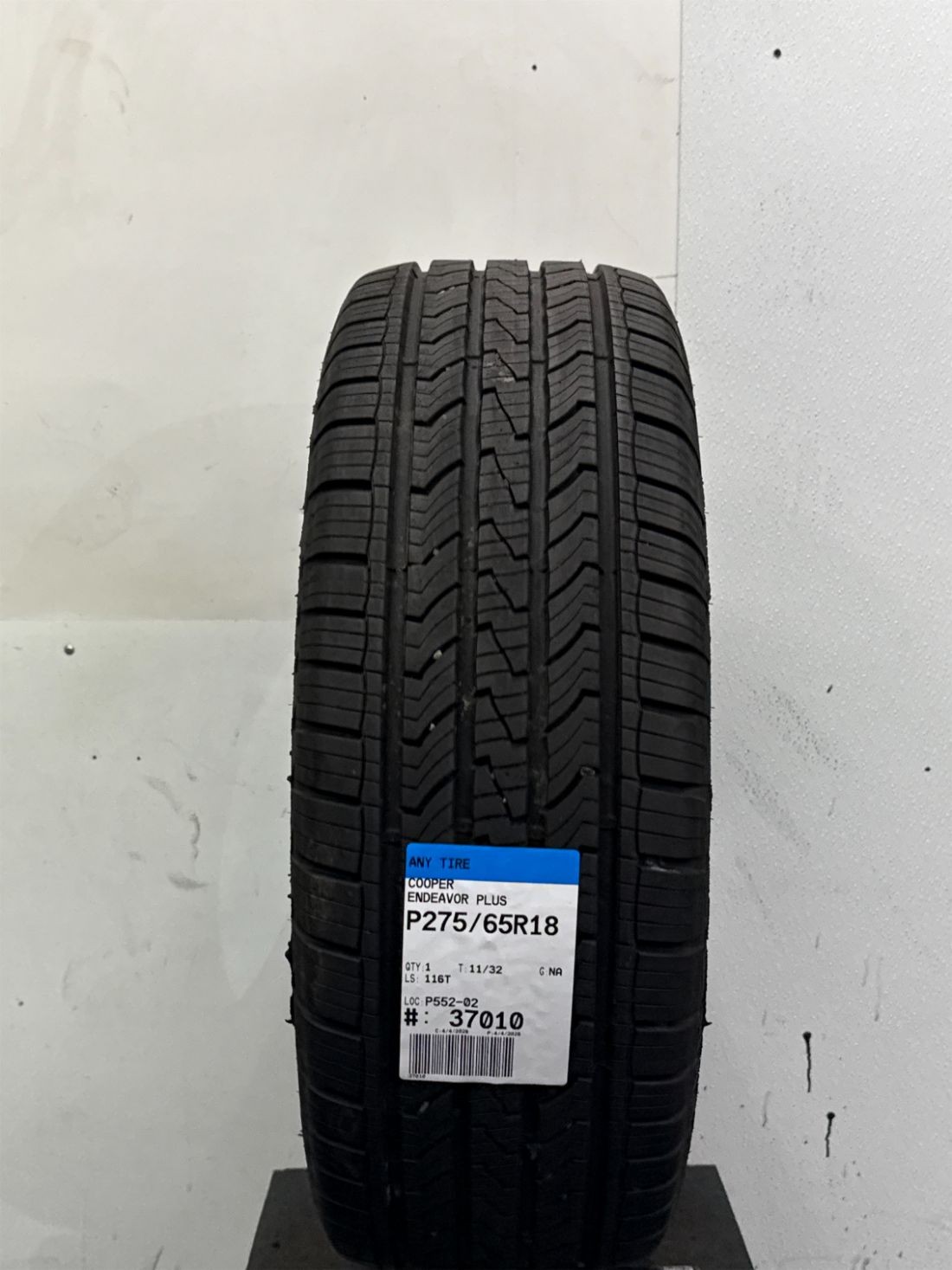1 Used P275/65R18 Cooper Endeavor Plus 116 T – 11/32