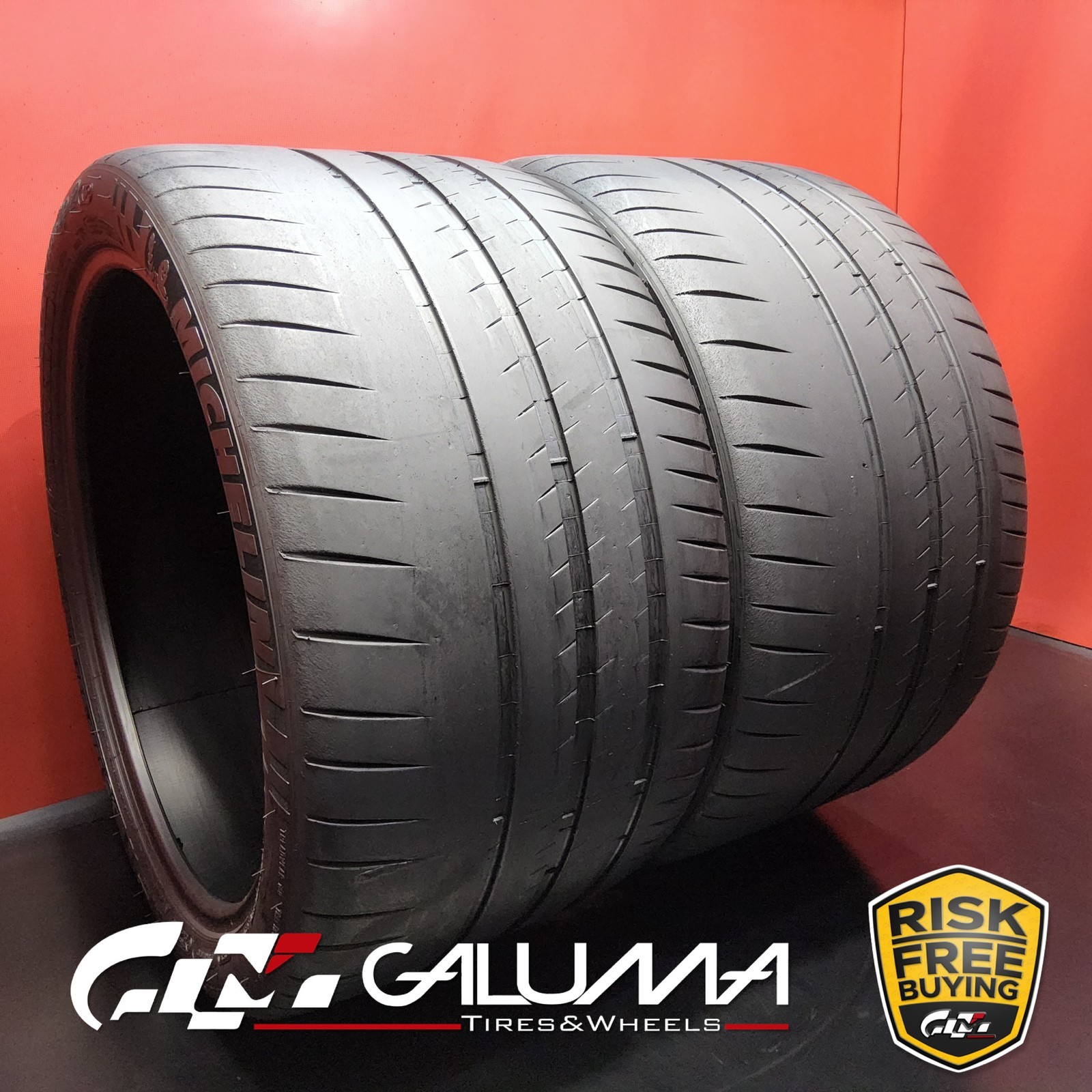 Set of 2 Tires LikeNEW Michelin Pilot Sport Cup 2 325/30ZR21 No Repairs #94400