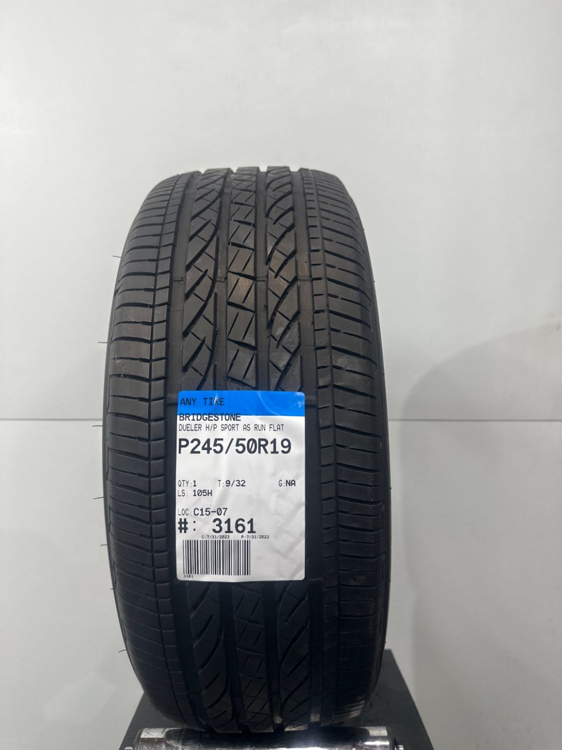 1 Bridgestone Dueler H/P Sport AS Run Flat P245/50R19 2455019 245/50/19 9/32