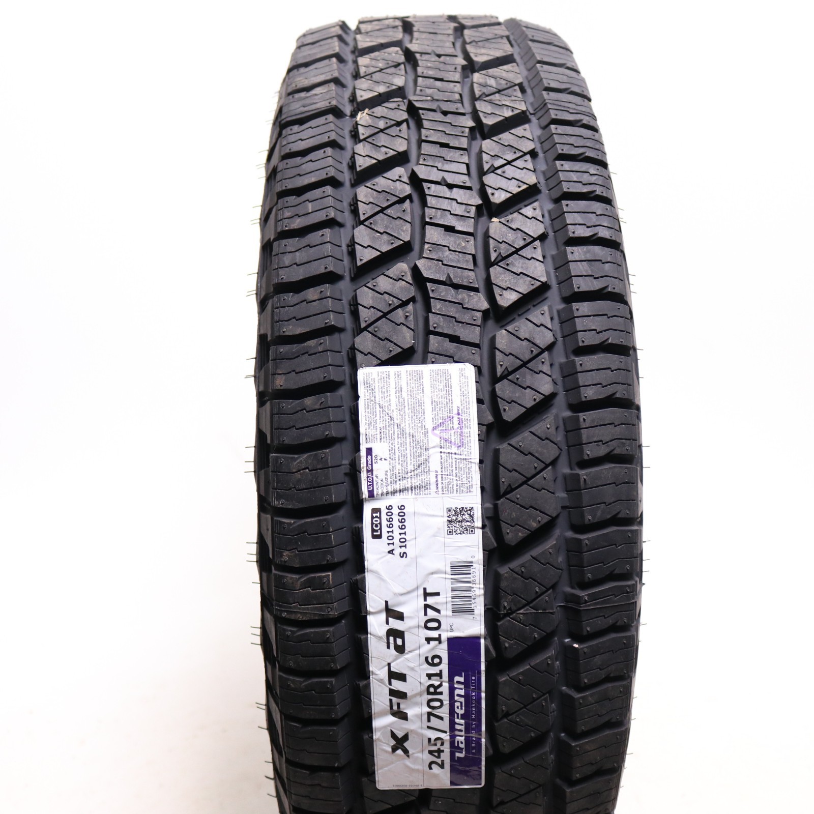 Set of 4 Take Off 245/70R16 Laufenn x Fit AT – 107T – 12.5/32 No Repairs