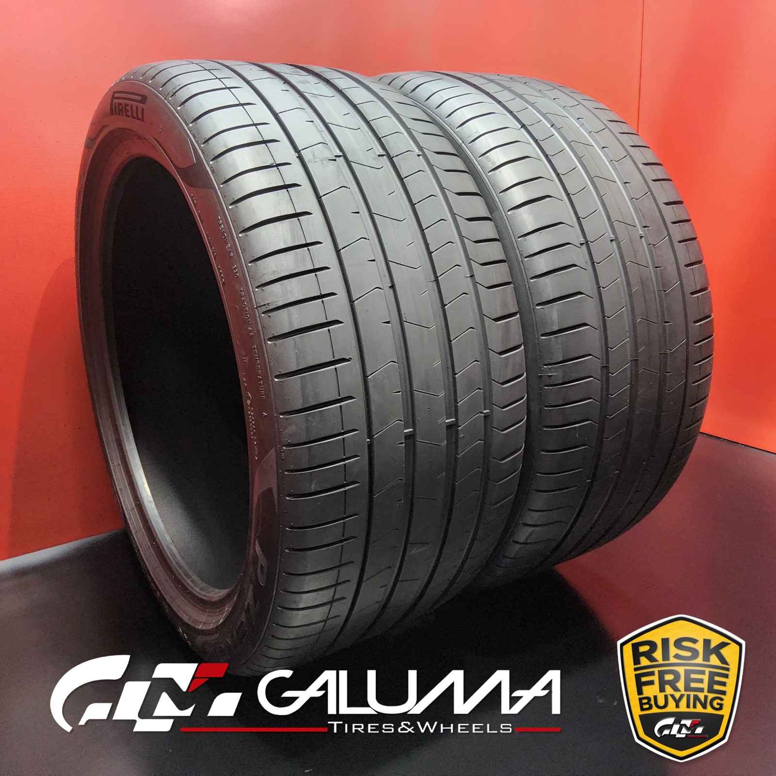 Set of 2 Tires LikeNEW Pirelli P Zero PZ4 Run Flat ★ 315/35R21 315/35/21 #94815