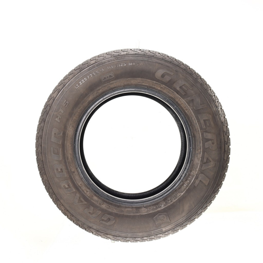 Set of (4) Used LT 225/75R16 General Grabber HTS 115/112S – 9.5-11/32