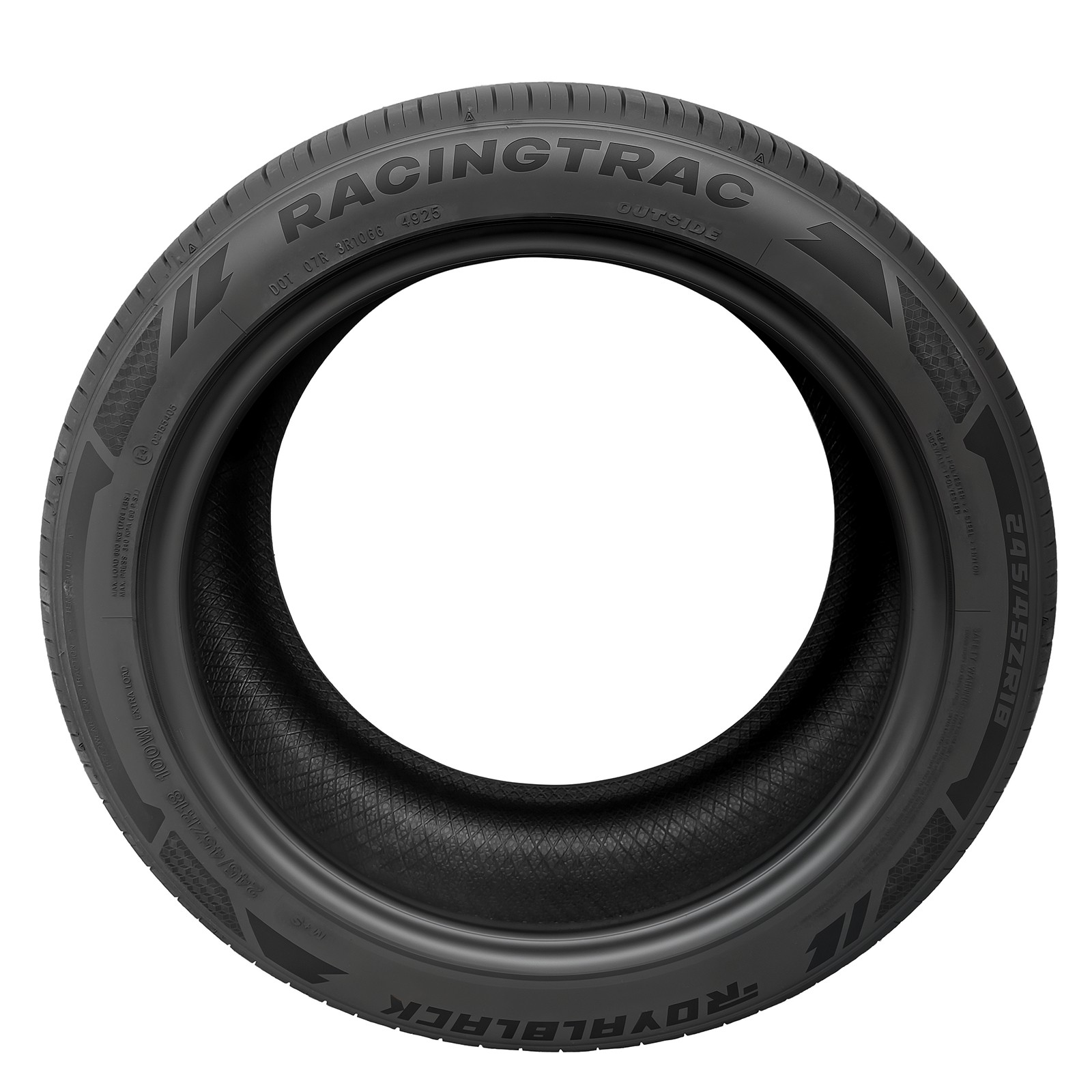 Premium 245/45ZR18 100W Ultra High Performance RACING TRAC Tire Improved