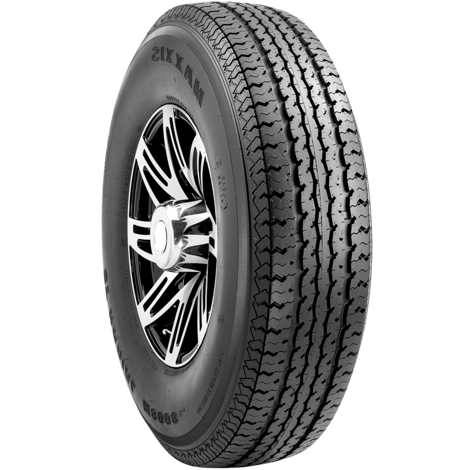 Tire Maxxis ST Radial M8008 Plus ST 205/75R15 205-75-15 C 6 Ply Trailer