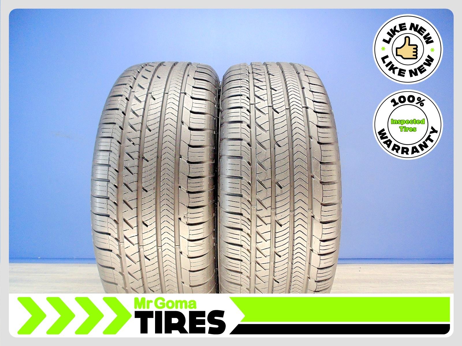 2 GOODYEAR EAGLE SPORT ALL SEASON AO 235/50R19 USED TIRES 10.0/32 TREAD 2355019