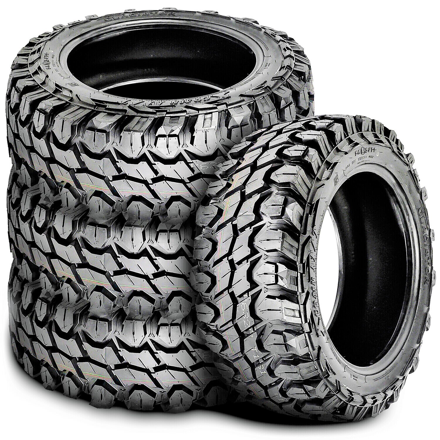 4 Tires Gladiator X-Comp M/T LT 37X13.50R26 Load E 10 Ply MT Mud