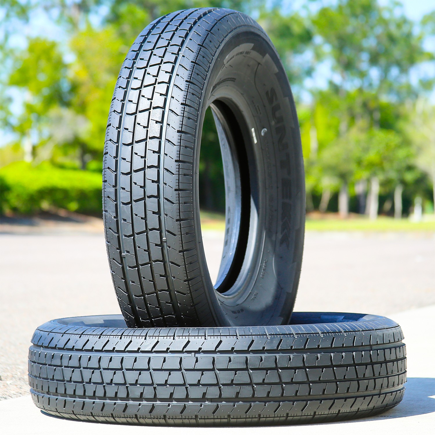 One Tire Suntek HD Trail 2 Semi Steel ST 225/75R15 Load E 10 Ply Trailer