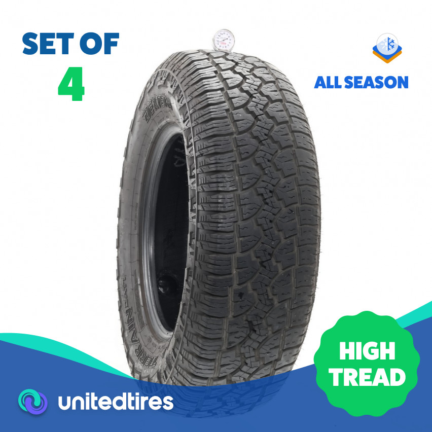 Set of (4) Used 265/70R17 Dextero All Terrain DAT1 113T – 9.5-10.5/32