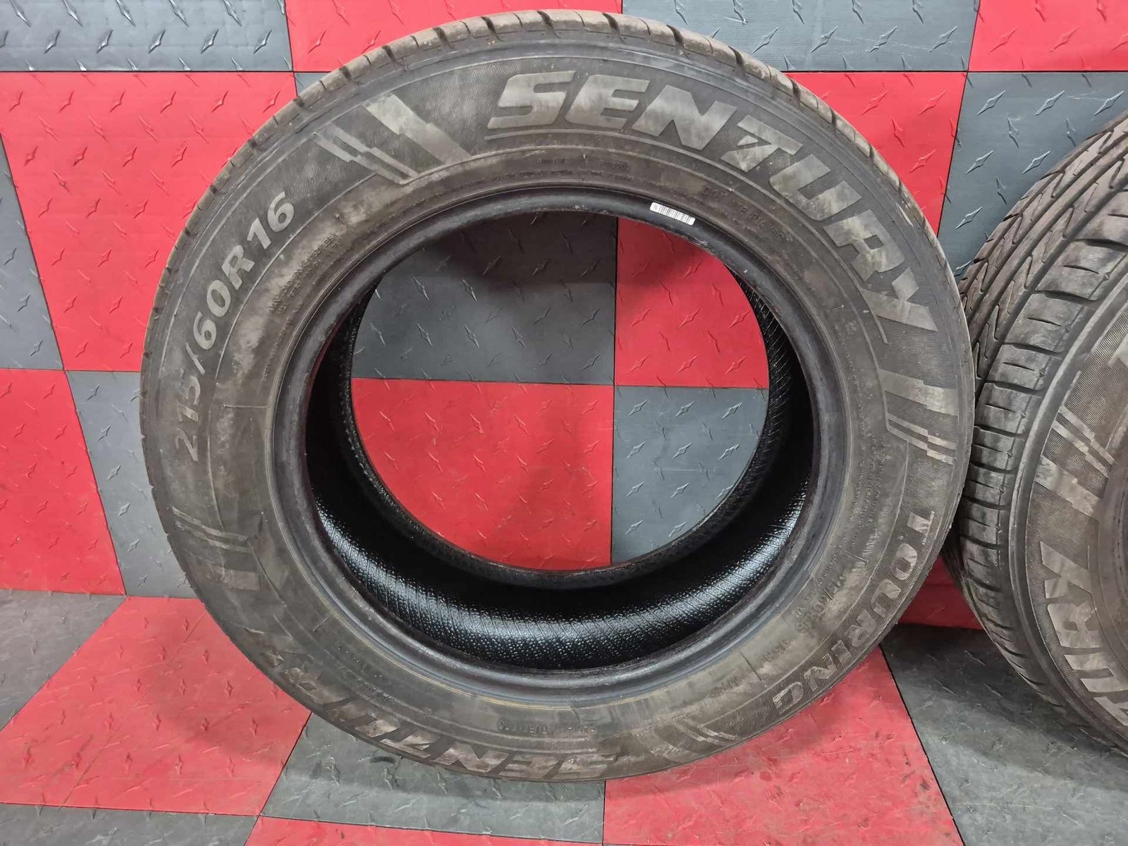 SET OF 2 16′ WHL 215/60-16 SENTURY TOURING 10/32