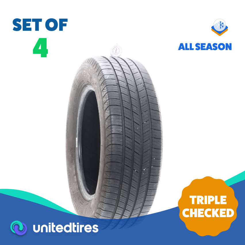 Set of (4) Used 225/65R17 Michelin X Tour A/S T+H 102H – 7-8.5/32 (11UUO)