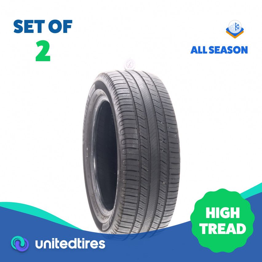 Set of (2) Used 235/55R18 Michelin Defender 2 100H – 8/32