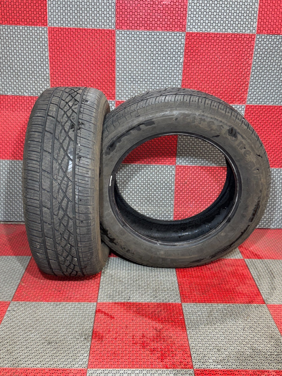 2x Used 235/60 R18 Firestone Firehawk AS V2 Tires 6-7/32 Tread 235/60/18