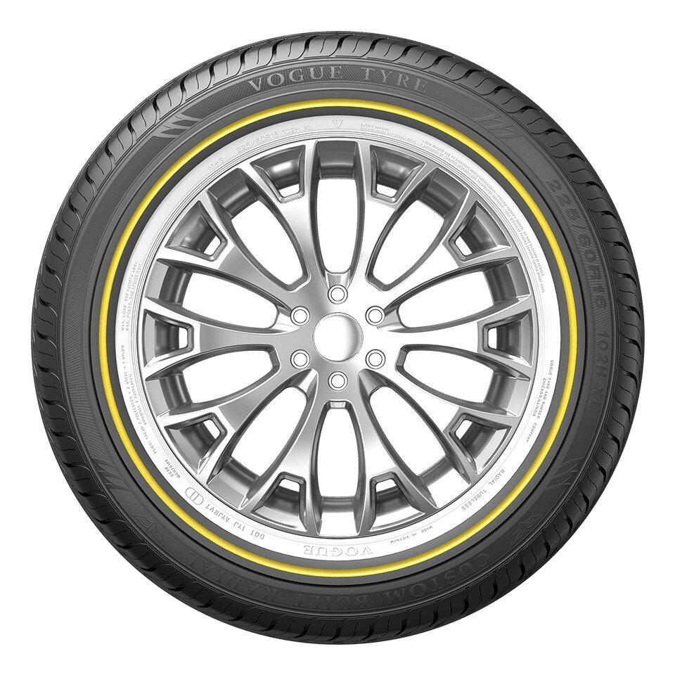 (1) 225/60HR16 VOGUE TYRE WHITE W/GOLD 225 60 16 TIRES