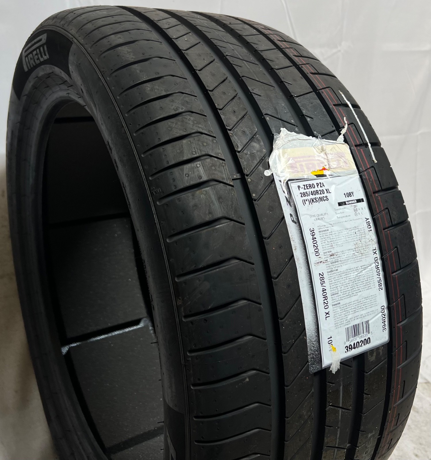1 – NEW 285/40R20 XL (108Y) Pirelli P Zero PZ4 PNCS KS (I *) BMW OEM – 4035