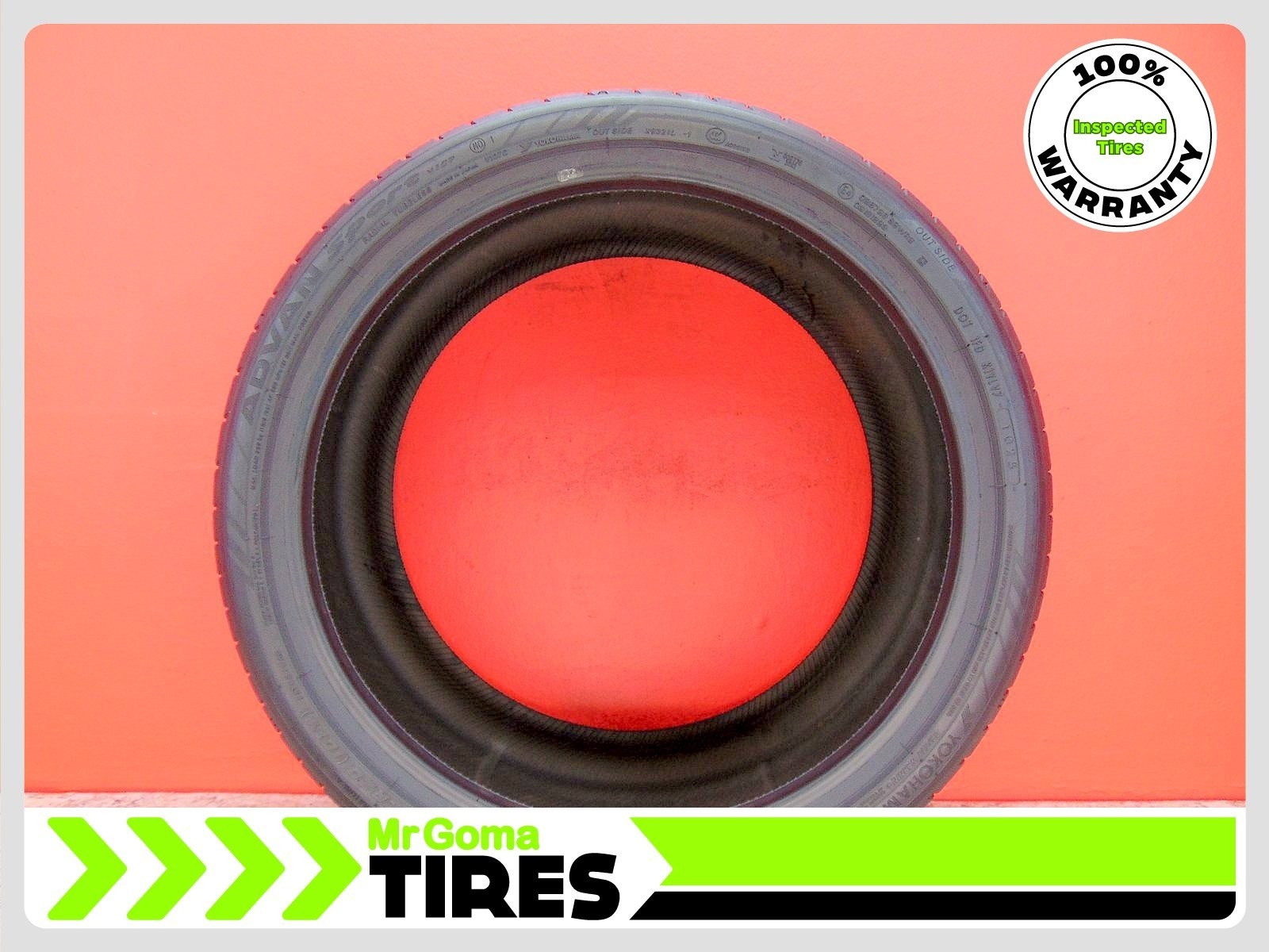 1 YOKOHAMA ADVAN SPORT V107 MO1 XL 295/30ZR20 USED TIRE 7.9/32 TREAD 2953020