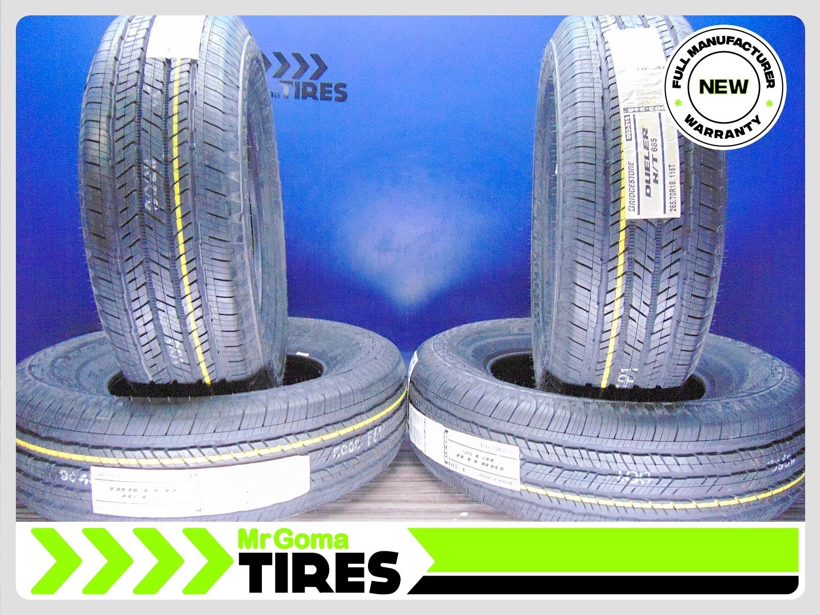 4 Brand New Bridgestone Dueler H/T 685 Tires 265/70R18 116T 265/70/18 2657018