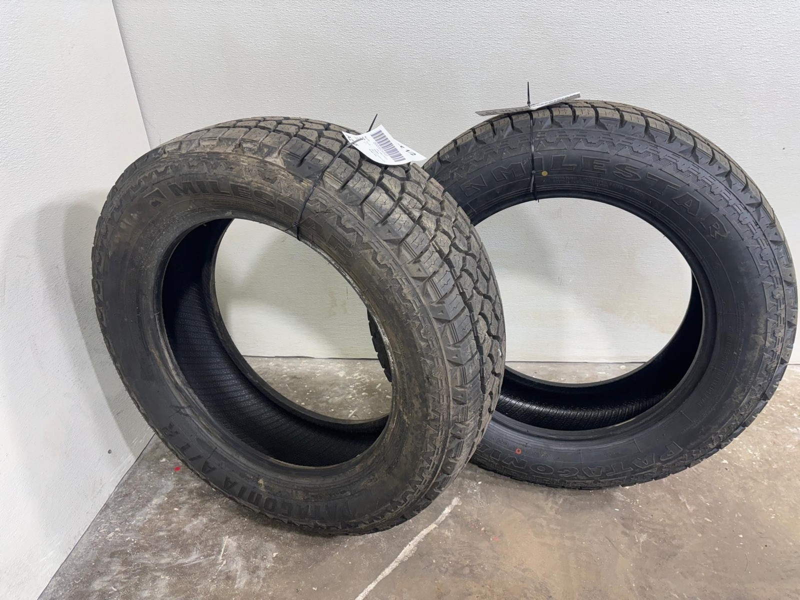 Set of （2） Milestar Patagonia A/T R Used Tire 265/60 R20 121/118R M+S 11/32