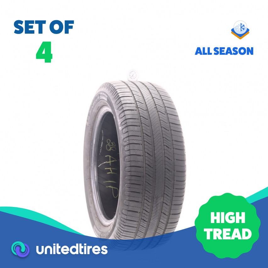 Set of (4) Used 235/55R17 Michelin Defender 2 99H – 8.5-9.5/32