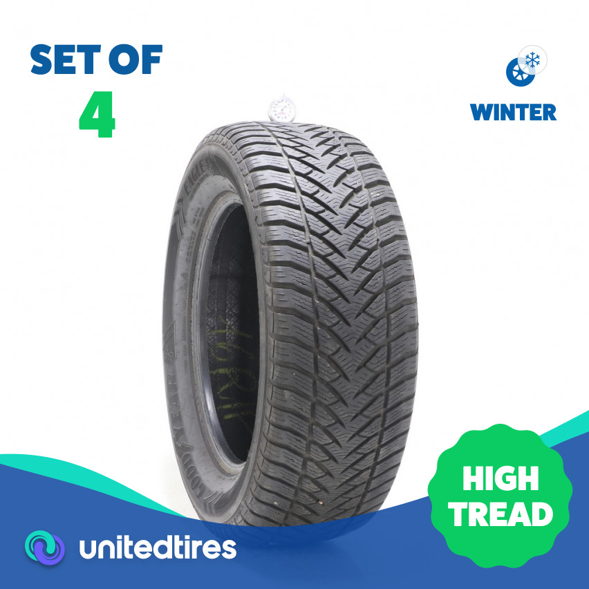 Set of (4) Used 255/60R18 Goodyear Eagle Enforcer Winter 108V – 8.5-10.5/32