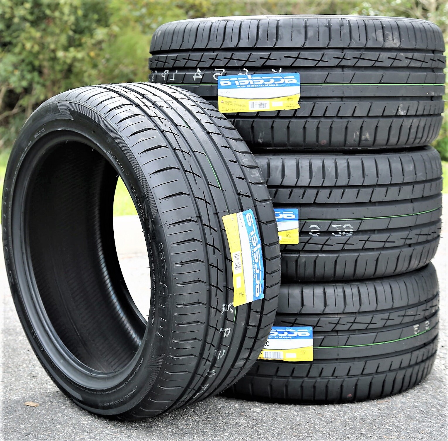 4 Tires 305/35R23 ZR Accelera Iota ST68 AS A/S High Performance 111Y XL