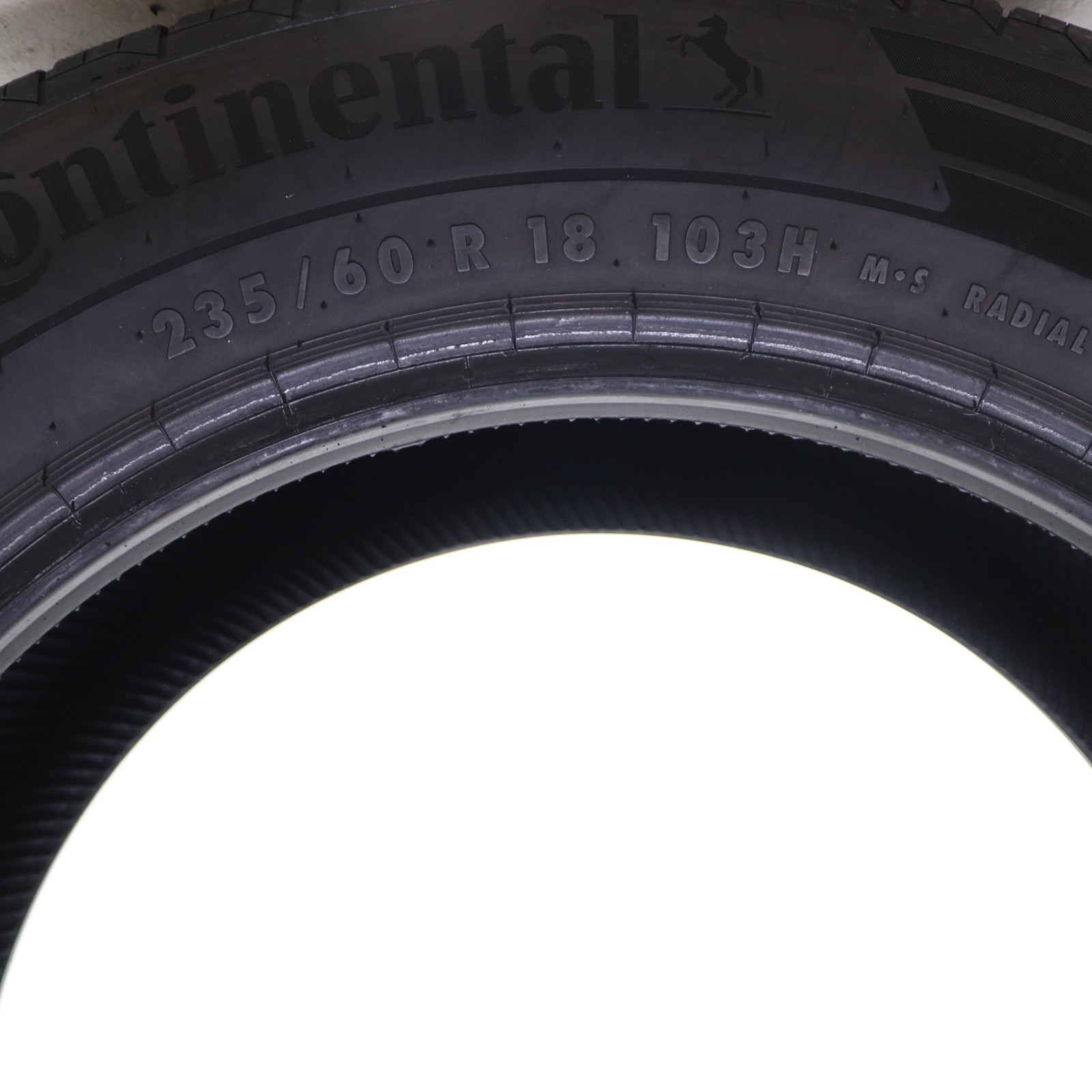 Set of 2 Used 235/60R18 Continental ControlContact Tour M A/S EV 103H – 9-10/32