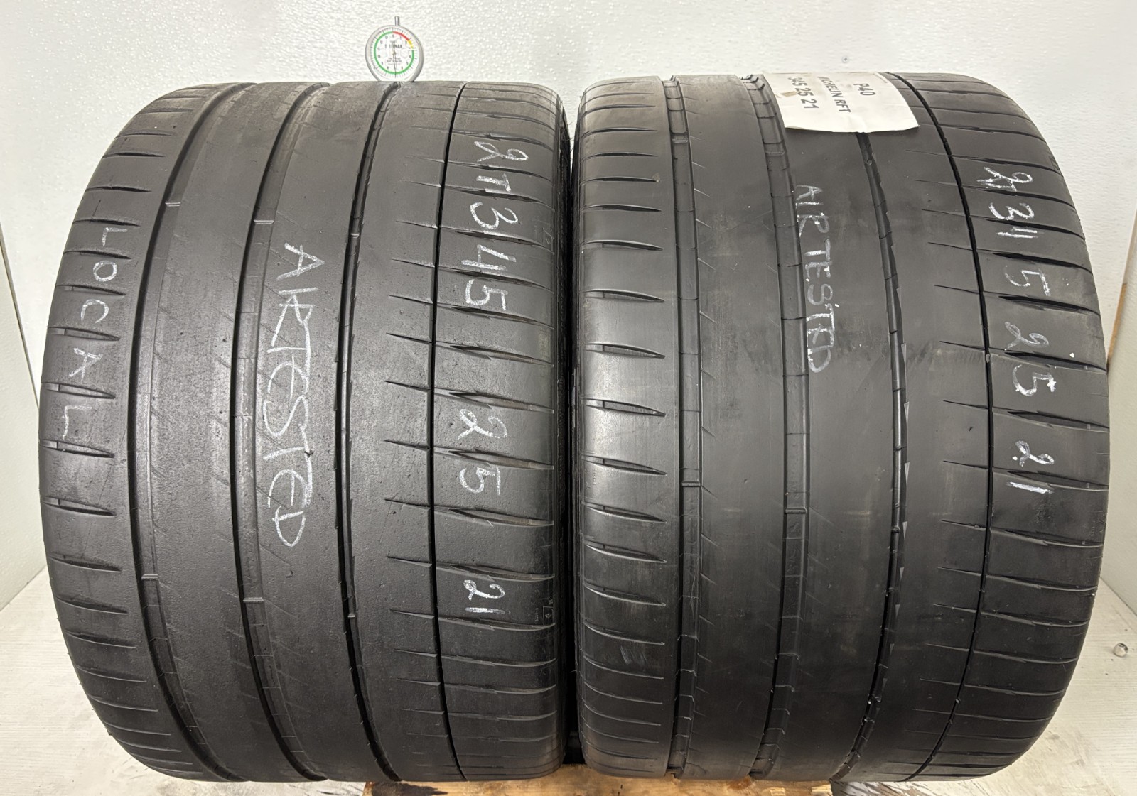 NO SHIPPING ONLY LOCAL PICK UP 2 Tires 345 25 21 Michelin Pilot Sport 4 S ZP RFT