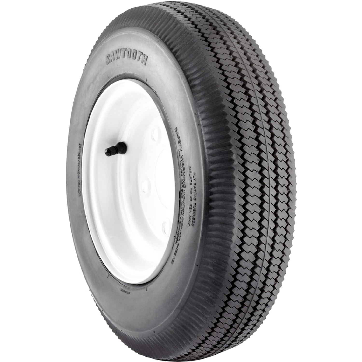 Tire Airloc Sawtooth Rib 2.80/2.5-4 Load 4 Ply Lawn & Garden