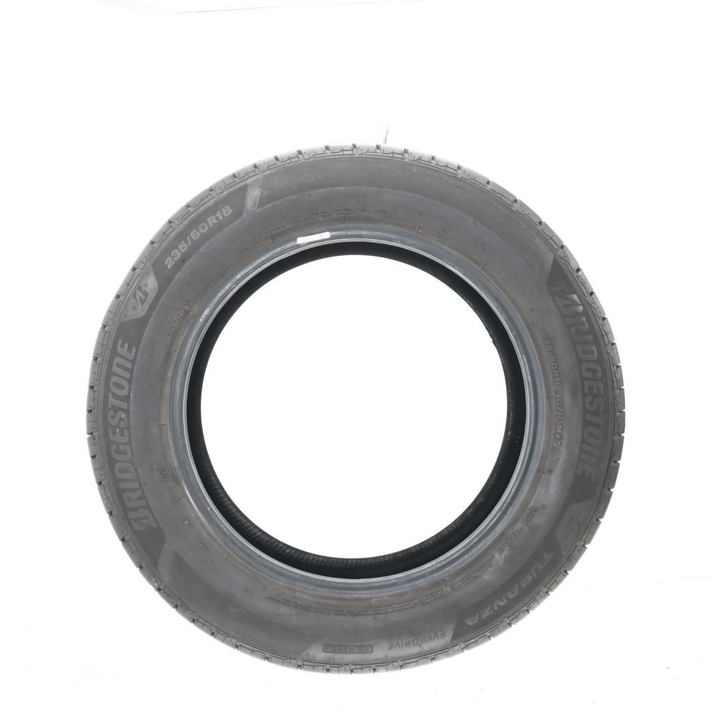 Set of (4) Used 235/60R18 Bridgestone Turanza EverDrive ENLITEN – 9.5-10.5/32