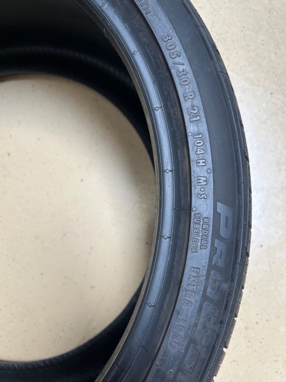 1 – NO REPAIRS 305/30R21 XL (104H) Continental ProContact RX (NF0) – 7131