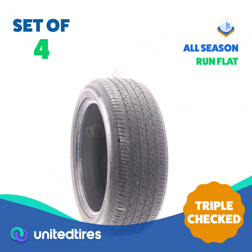 Set of (4) Used 225/50RF18 Bridgestone Potenza RE97AS RFT 94V – 5.5-7.5/32
