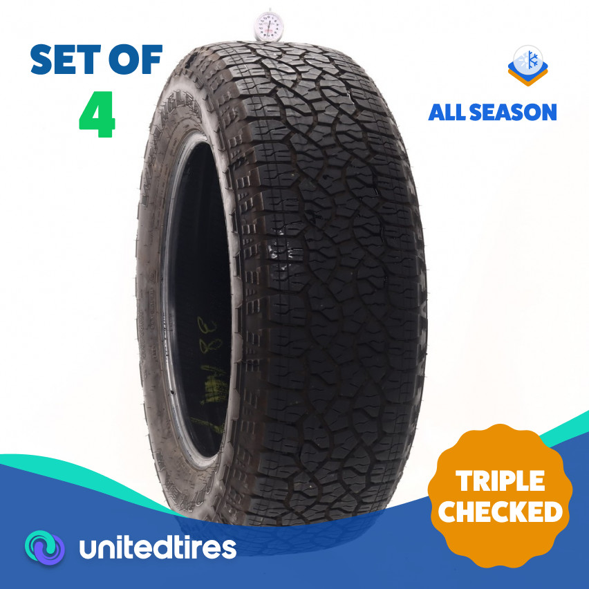 Set of (4) Used 275/60R20 Goodyear Wrangler Trailrunner AT 115S – 7/32