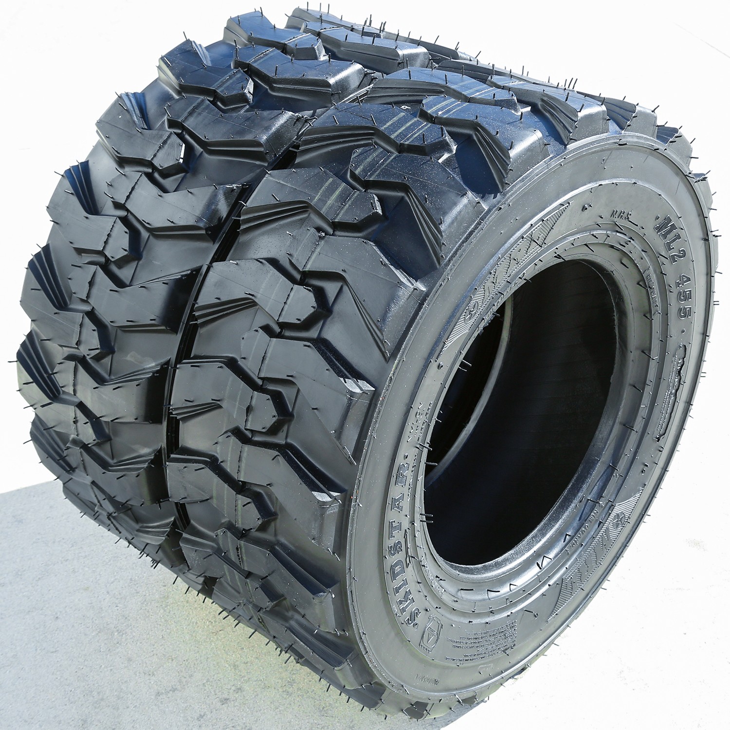 2 Tires 10-16.5 MRL ML2 455 SkidStar Industrial Load 12 Ply