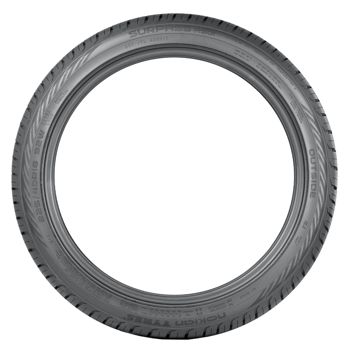 Nokian Tyres Surpass AS01 245/45R17 99W Ultra High Performace All-Season Tire