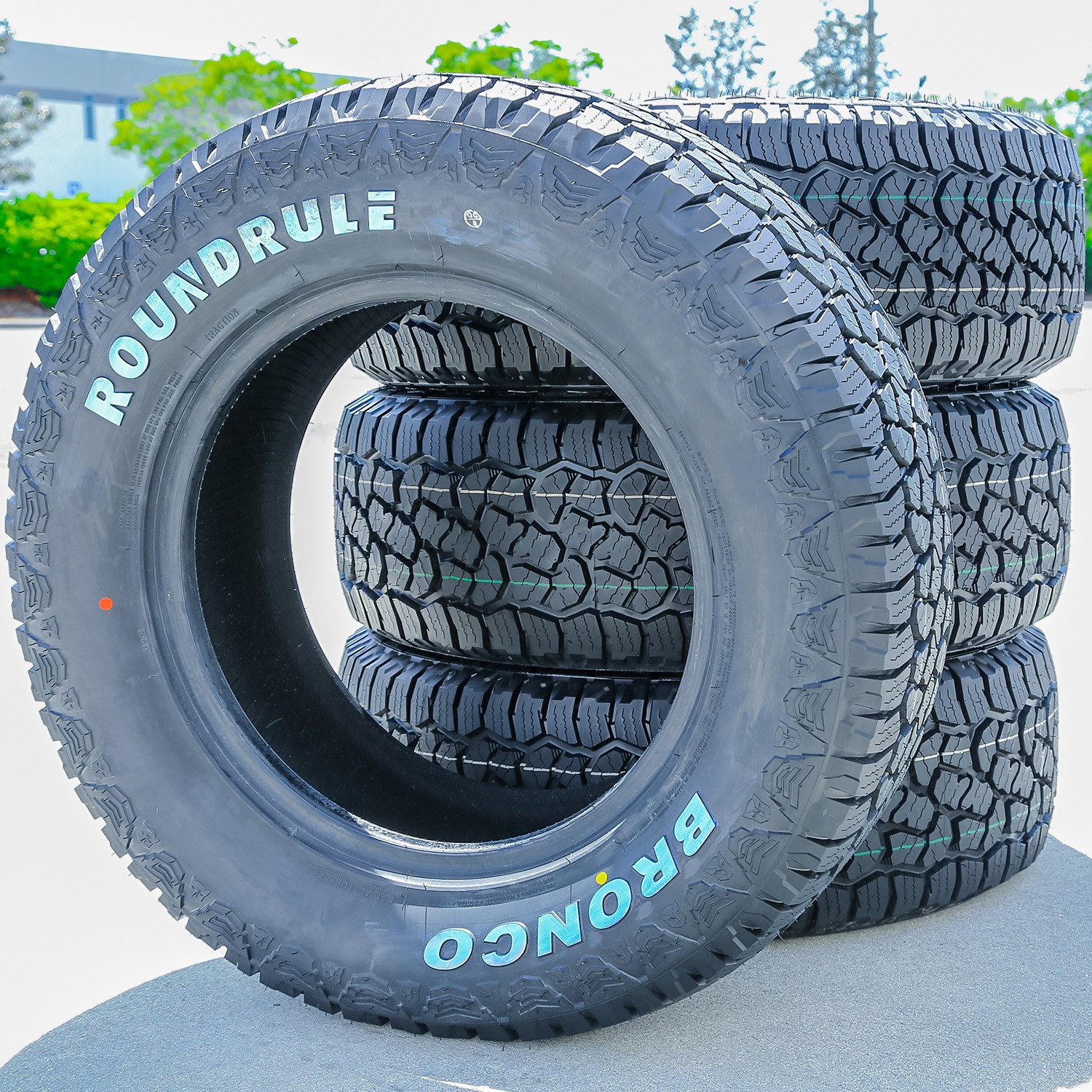 4 Roundrule Bronco 315/70R17 121/118Q E 10 Ply (RWL) Light Truck A/T Tires