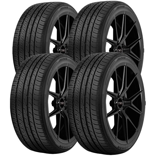 (QTY 4) 205/40ZR17 Ironman iMove Gen 3 AS 84W XL Black Wall Tires