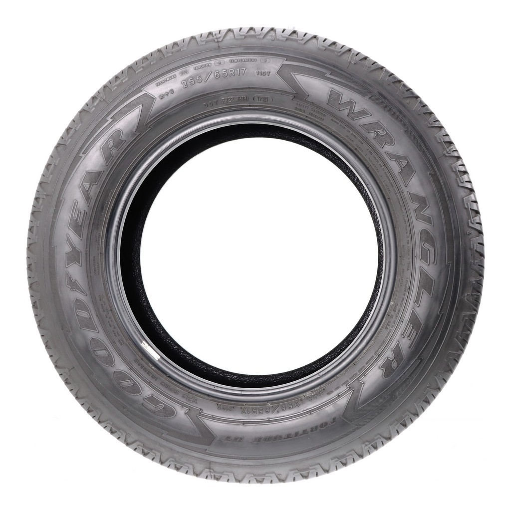 Set of (4) Used 255/65R17 Goodyear Wrangler Fortitude HT 110T – 7-8.5/32