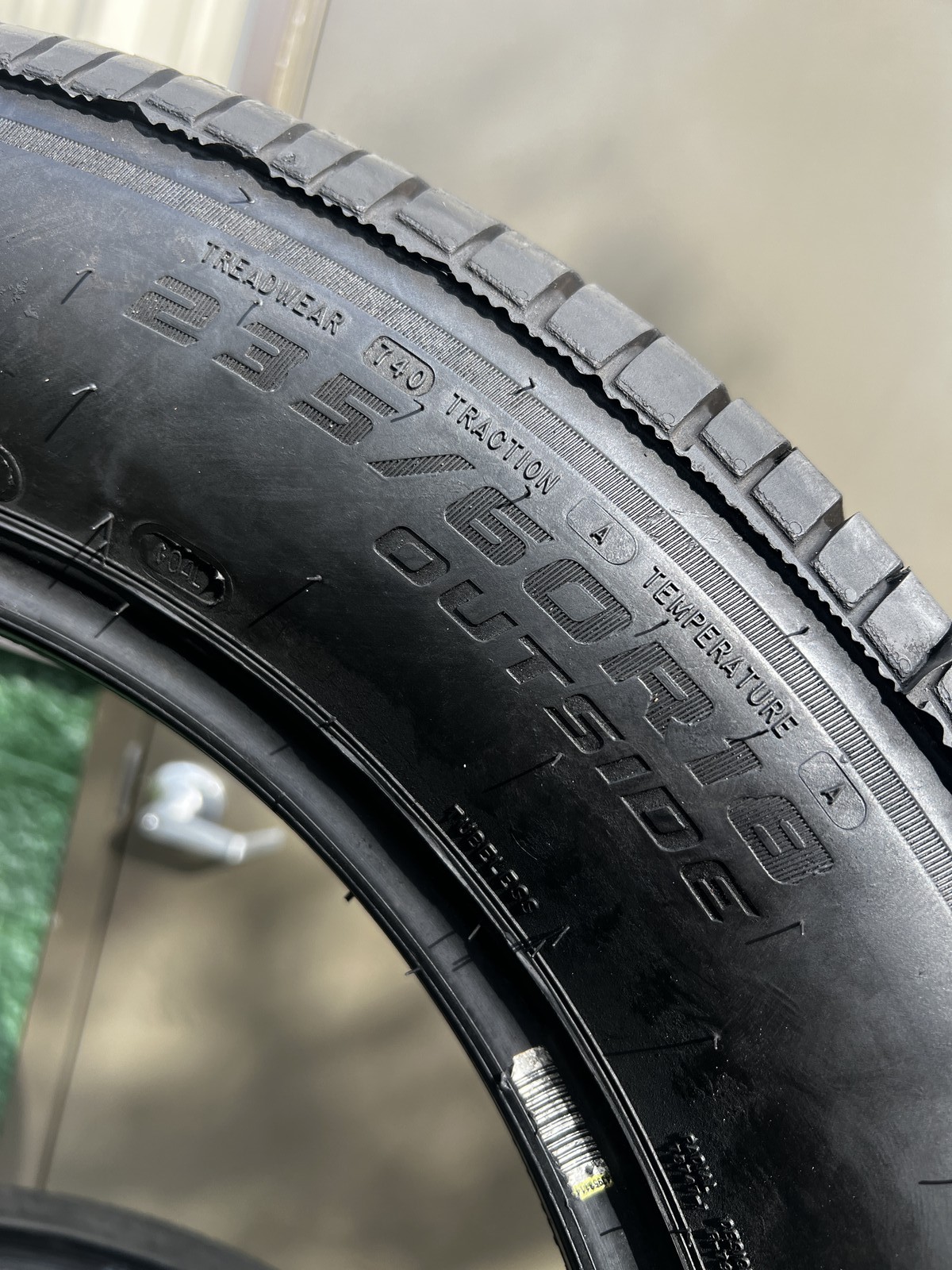 1 Tire Cooper ProControl 235/60R18 107V DOT.0124 9.75/32 NO Patch