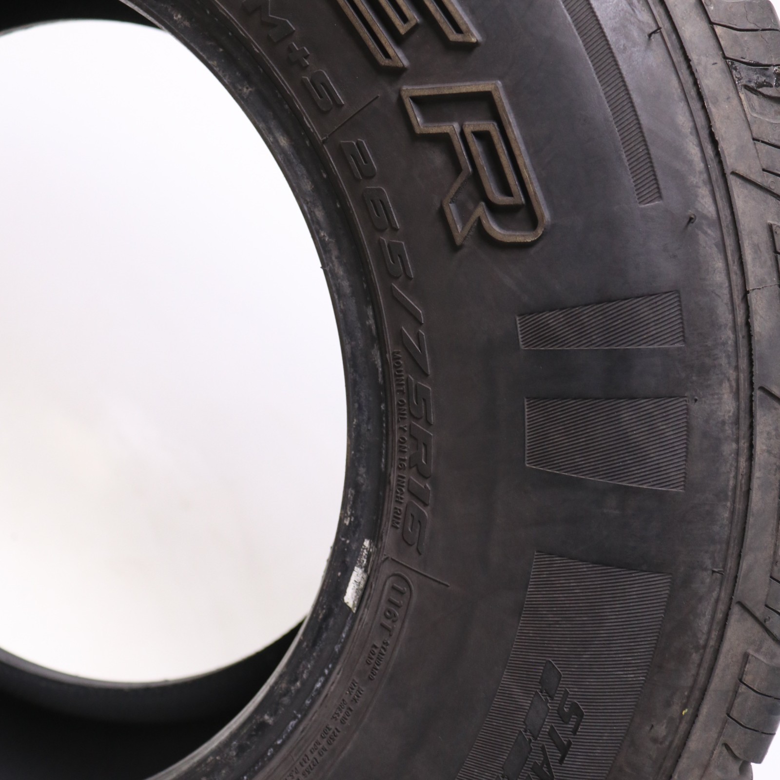 Set of 2 Used 265/75R16 Cooper Evolution H/T – 116T – 8.5-9.5/32 No Repairs