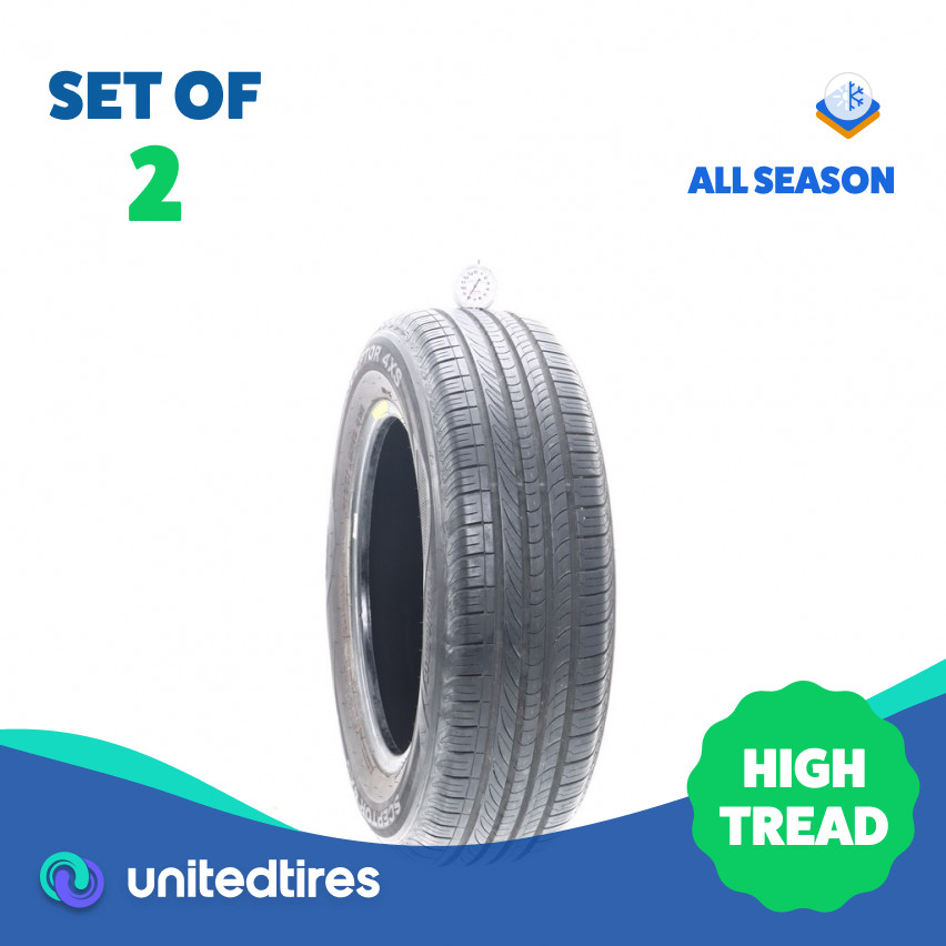 Set of (2) Used 195/65R15 Sceptor 4XS 89H – 8/32