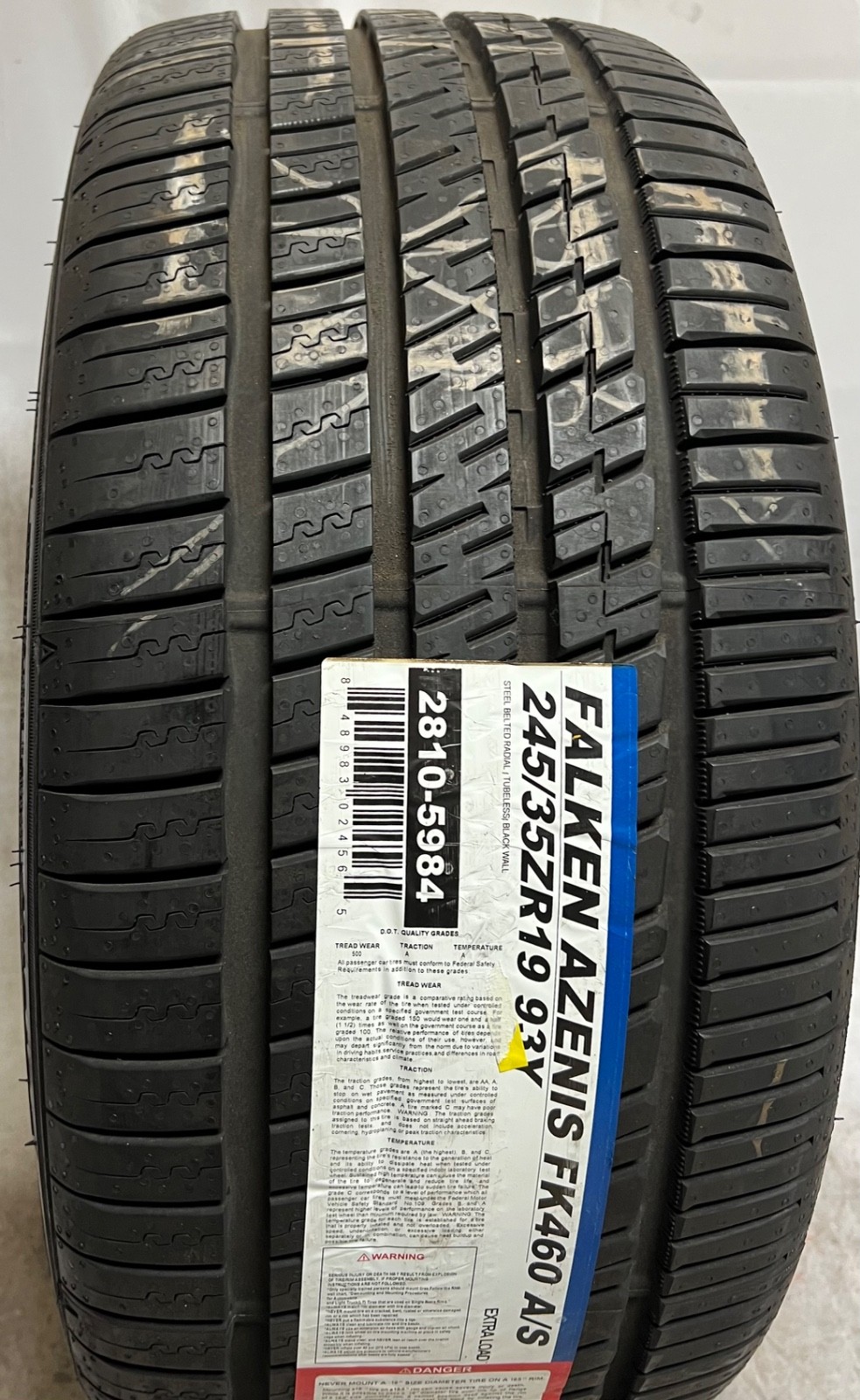 1 – NEW 245/35ZR19 XL (93Y) Falken Azenis FK460 A/S – 7108