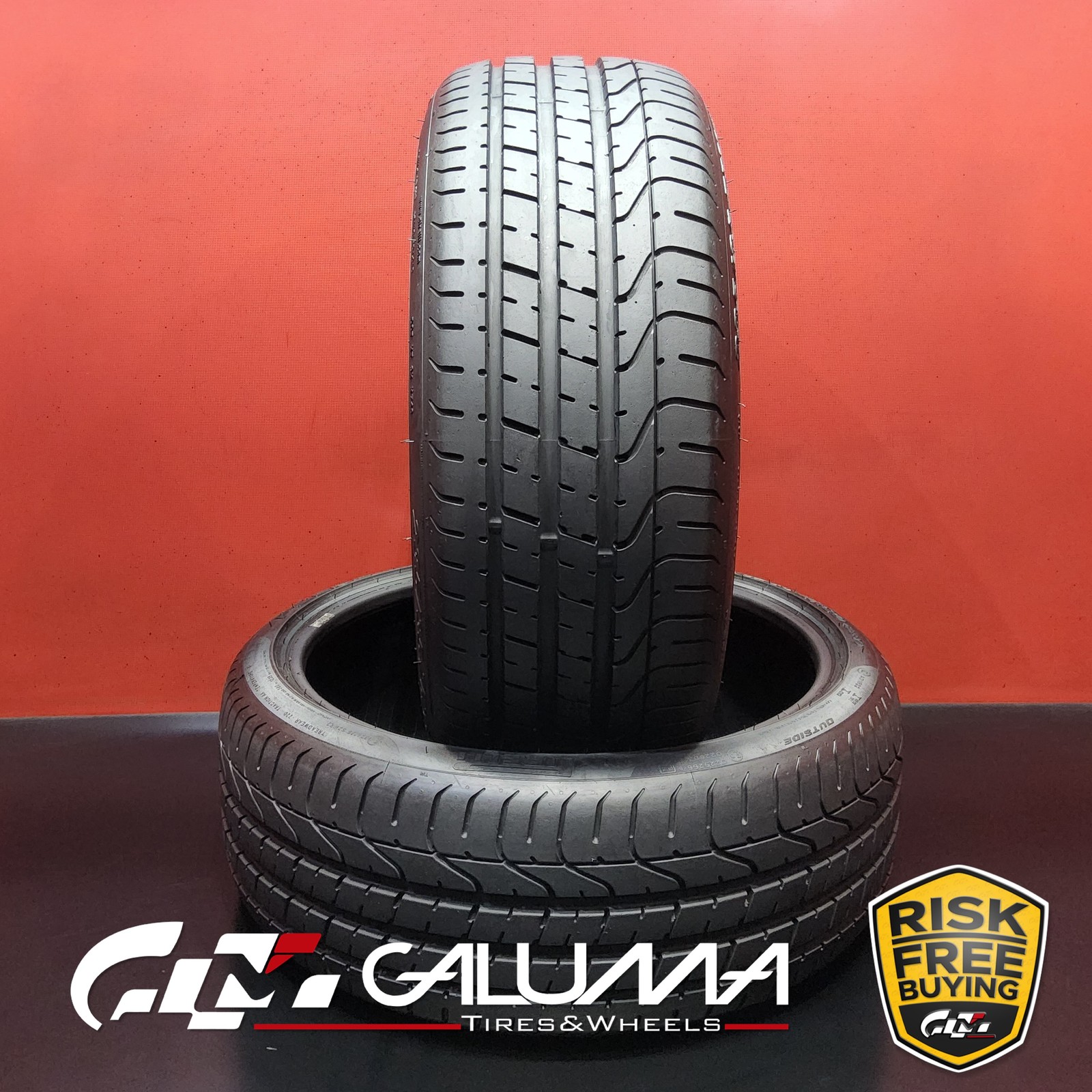 Set of 2 Tires LikeNEW Pirelli P Zero 235/35ZR20 235/35/20 88Y No Repairs #95590