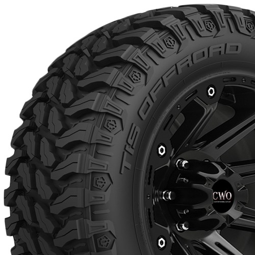 (QTY 4) 35×14.50R20 Hercules TIS Offroad TT1 127Q Load Range F Black Wall Tires